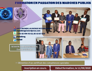 OFFRE DE FORMATION EN PASSATION DES MARCHES PUBLICS
